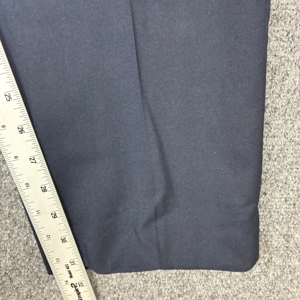 Lauren Ralph Lauren Mens Size 35x31 Navy Blue Dress Pants Flat Front Trousers